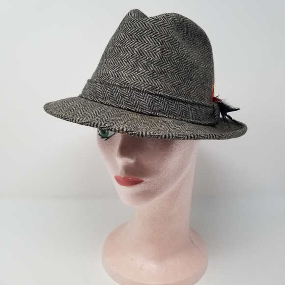 Vintage Dobbs Fifth Ave New York Wool Tweed Fedora - Picture 2 of 8